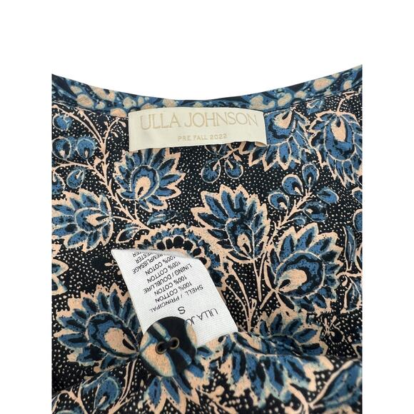 Ulla Johnson Seema Bandana Copped Jacket In Azure - Picture 10 of 11
